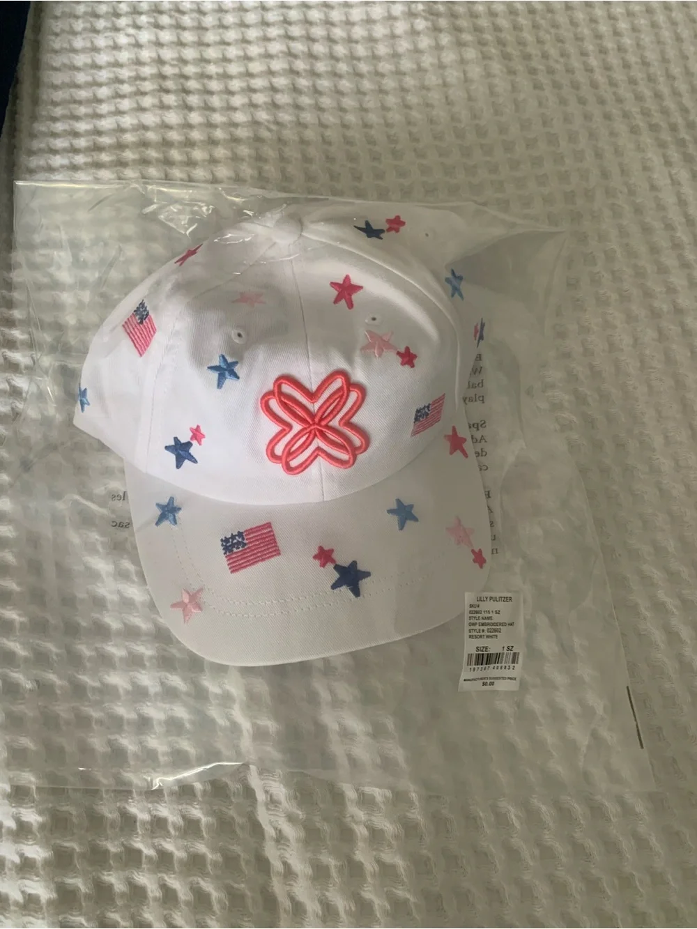 🎉NWT Lilly Pulitzer Embroidered 250th Celebration Baseball Hat. JUST RELEASED 🧢